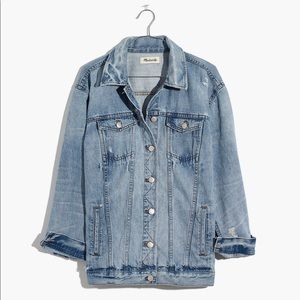 EUC Madewell Oversize Jean Jacket in Junction Wash